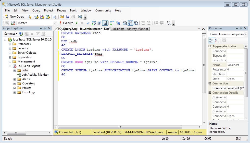 Microsoft SQL Server Management Studio