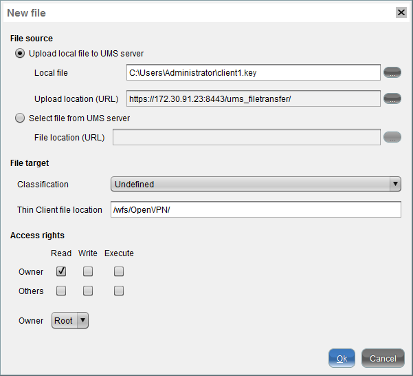 Deploying Files via UMS