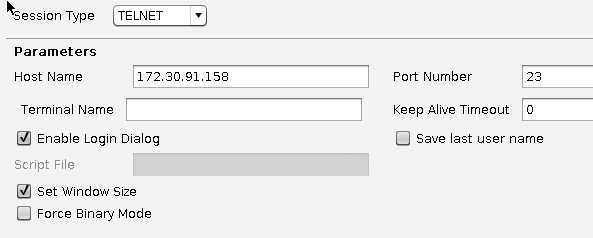 Ericom Powerterm Telnet Settings