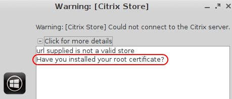 Certificate Error