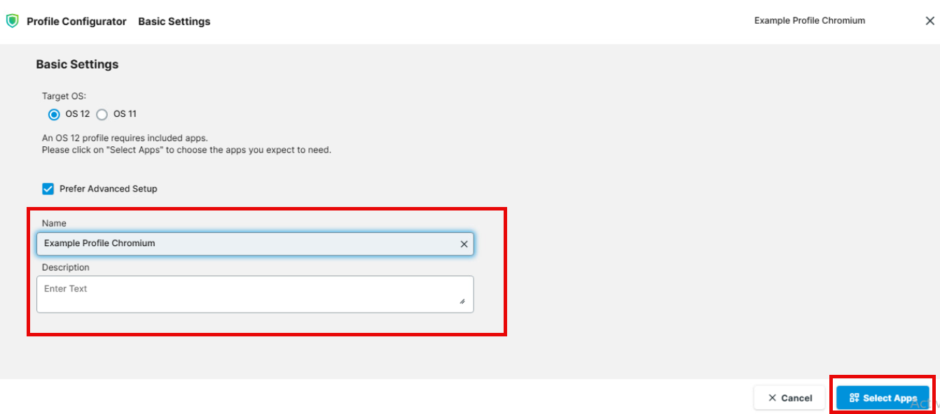 Profile Creation in the UMS Web App