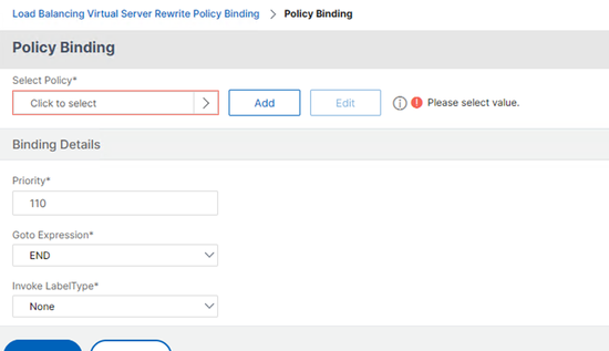 Policy Binding