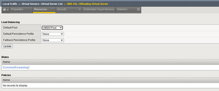 Pool und iRule - Virtueller Server