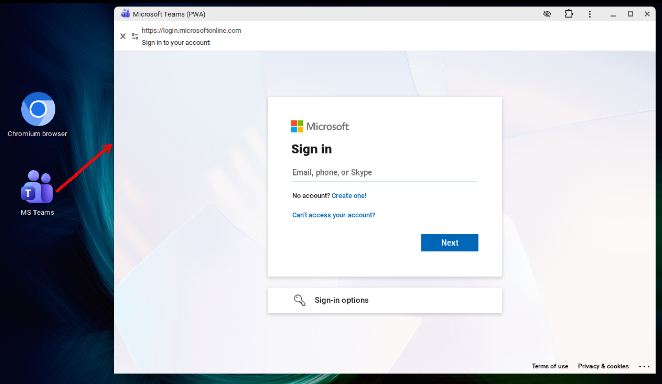 MS Teams as a generic PWA on IGEL OS
