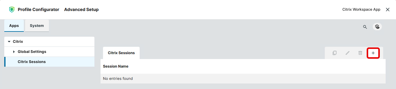Add a Citrix Session on IGEL OS