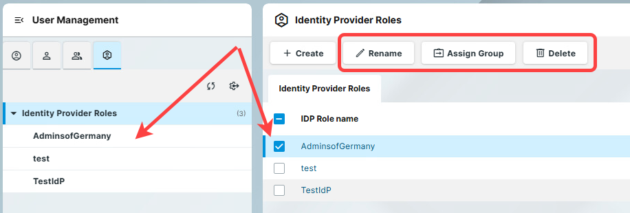 Identity Provider Roles