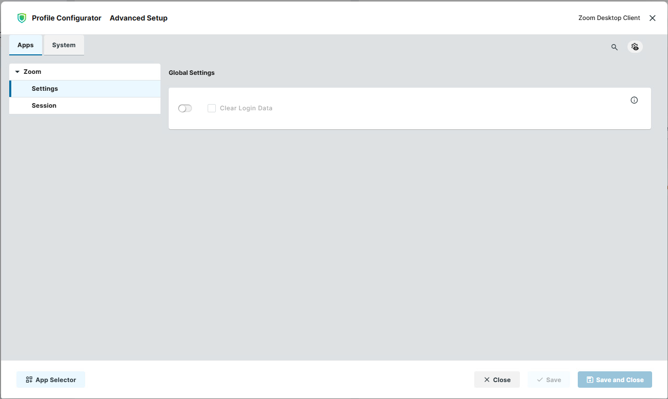Zoom Desktop Client Settings Configuration on IGEL OS
