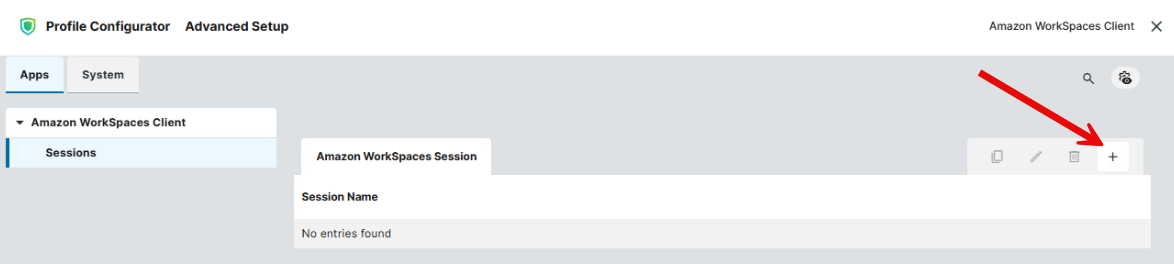 How to create an Amazon WorkSpaces Client session in IGEL OS