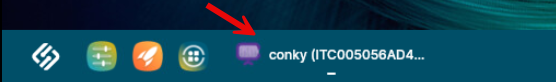 Conky icon in the taskbar on IGEL OS