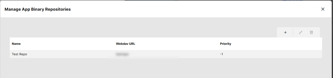 Manage App Binary Repositories