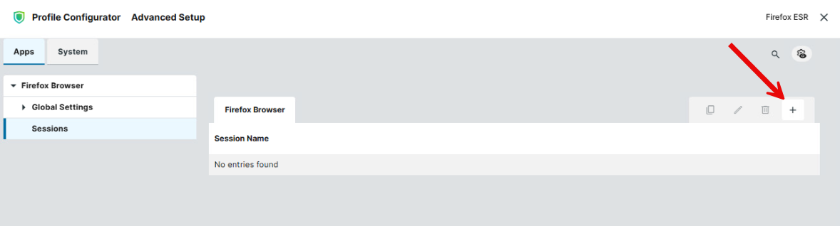 Creating Firefox ESR session in IGEL OS
