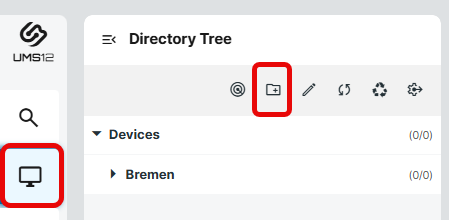 Creating a directory in the IGEL UMS Web App