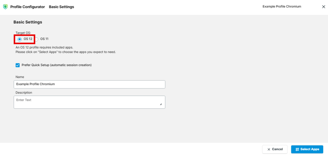Creating OS 12 Profiles in the IGEL UMS Web App