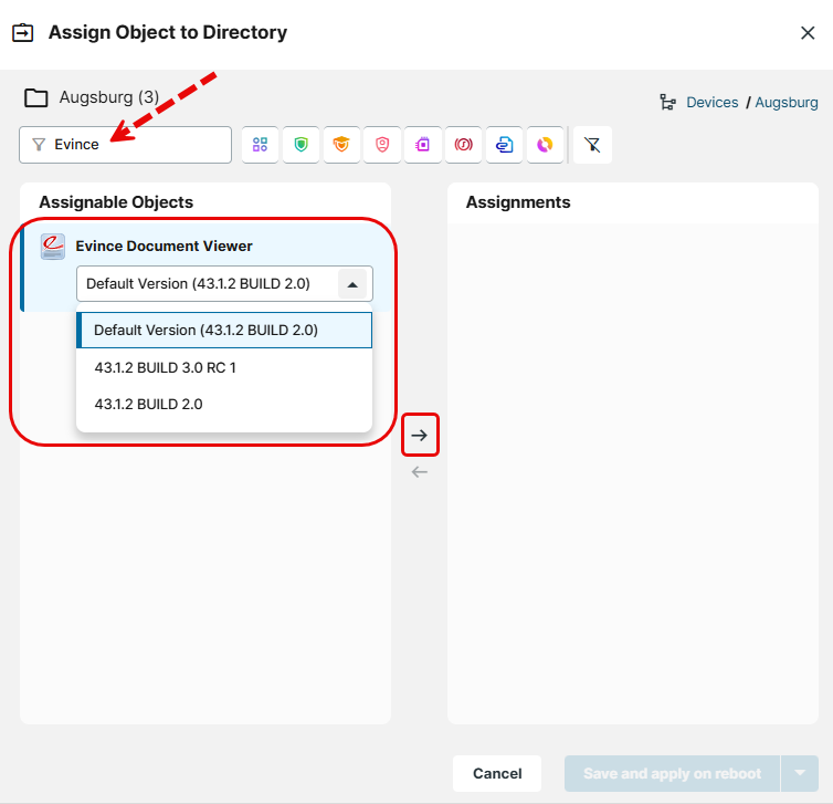 Assign Evince Document Viewer to IGEL OS Devices