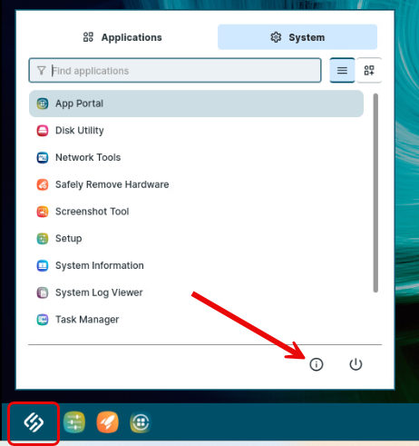 About dialog on IGEL OS