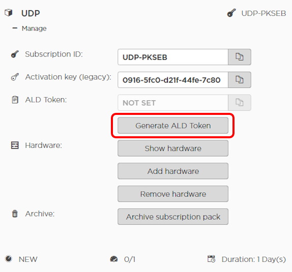 Management dialog - Generate ALD Token.PNG