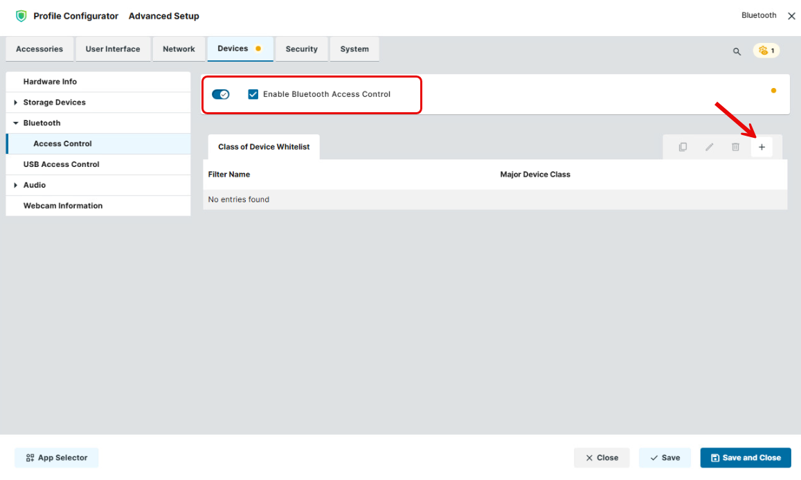 Bluetooth access control on IGEL OS