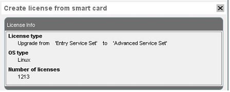 Create licenses from IGEL smart card