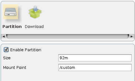 Enable Partition