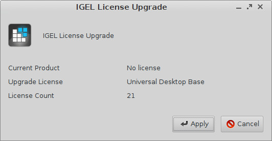 License Upgrade