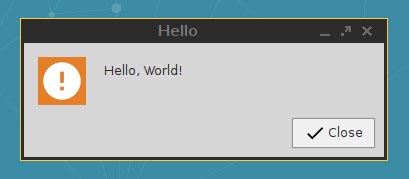 Hello World Message