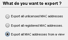 MAC addresses